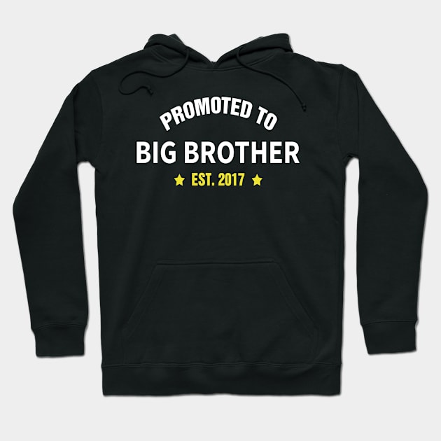 PROMOTED TO BIG BROTHER EST 2017 gift ideas for family Hoodie by bestsellingshirts